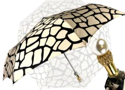 Discount Il Marchesato Nero & beige - Ombrello pieghevole