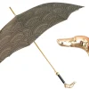 Fashion Il Marchesato Noble Hound: Decorated Umbrella with Gold-Plated Greyhound Handle