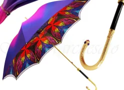 Discount Il Marchesato Ombrello a doppio tessuto luminoso e brillante - made in Italy