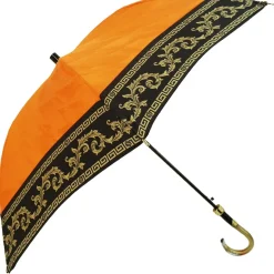 Discount Il Marchesato Ombrello Arancione artigianale - tessuto lavorato a striature