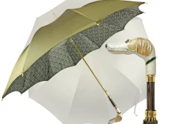 Fashion Il Marchesato Ombrello artigianale con levriero da uomo di lusso