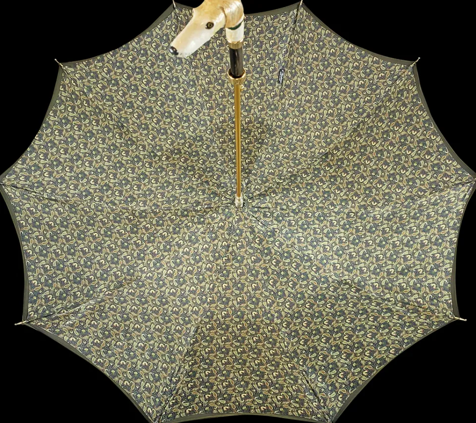 Fashion Il Marchesato Ombrello artigianale con levriero da uomo di lusso