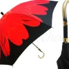 Best Il Marchesato Ombrello bellissimo con fiore stampato rosso Alla moda Ombrelli Dahlia Ombrelli da donna firmati