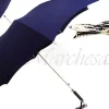 Discount Il Marchesato Ombrello blu da uomo con cane antichizzato