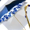 Clearance Il Marchesato Ombrello blu scuro sfumato con Fiori