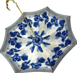 Clearance Il Marchesato Ombrello blu scuro sfumato con Fiori