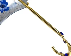 Clearance Il Marchesato Ombrello blu scuro sfumato con Fiori