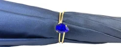 Clearance Il Marchesato Ombrello blu scuro sfumato con Fiori