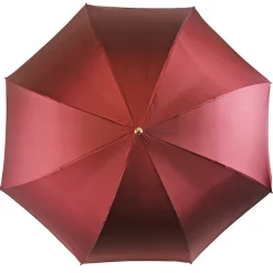 Discount Il Marchesato Ombrello Bordeaux cangiante con interno fantasia pizzo