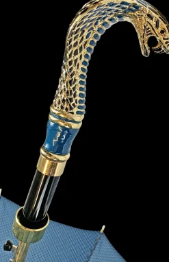 Clearance Il Marchesato Ombrello con cobra dorato 24K e Smaltato