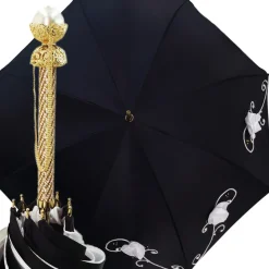 Best Il Marchesato Ombrello Con Doppio Panno E Fiori Ricamati Ombrello Alla Moda