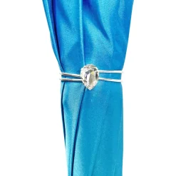 New Il Marchesato Ombrello con fantastico pavone turchese migliaia di cristalli