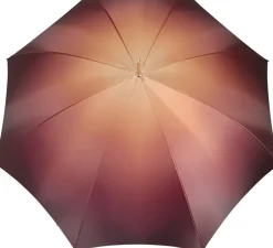Best Il Marchesato Ombrello con farfalla grande - Esterno sfumato Marrone/Oro