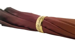 Best Il Marchesato Ombrello con farfalla grande - Esterno sfumato Marrone/Oro