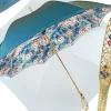 Best Il Marchesato Ombrello con impugnatura pavone e cristalli smeraldo