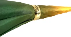 New Il Marchesato Ombrello con impugnatura pavone e cristalli smeraldo