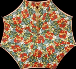 Online Il Marchesato Ombrello con impugnatura pavone e cristalli smeraldo