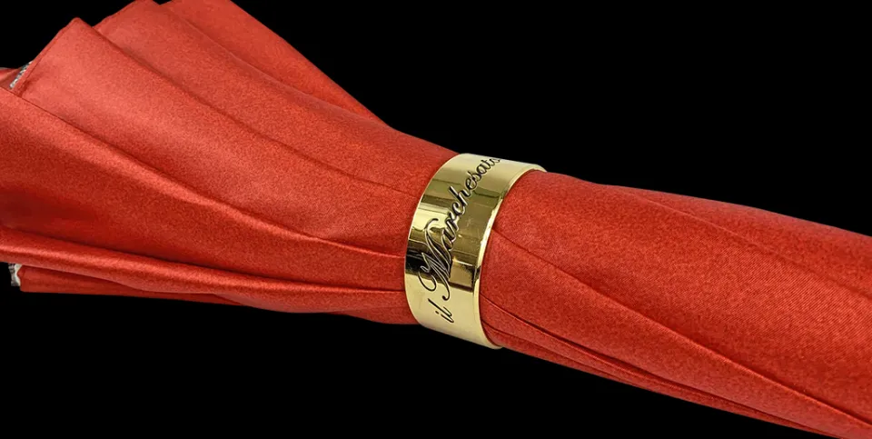 Online Il Marchesato Ombrello con impugnatura pavone e cristalli smeraldo