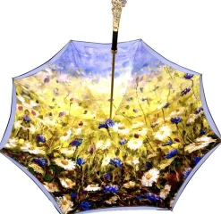 New Il Marchesato Ombrello con impugnatura Rana tempestata di Swarovski