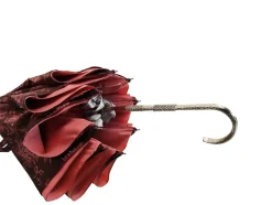 Outlet Il Marchesato Ombrello con rose Rosa e cristalli Swarovski