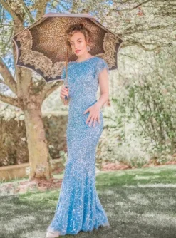 Discount Il Marchesato Ombrello con stampa leopardata, doppio tessuto