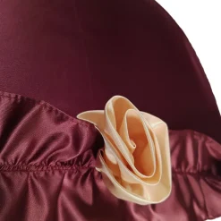 Sale Il Marchesato Ombrello con volant e rose bordeaux