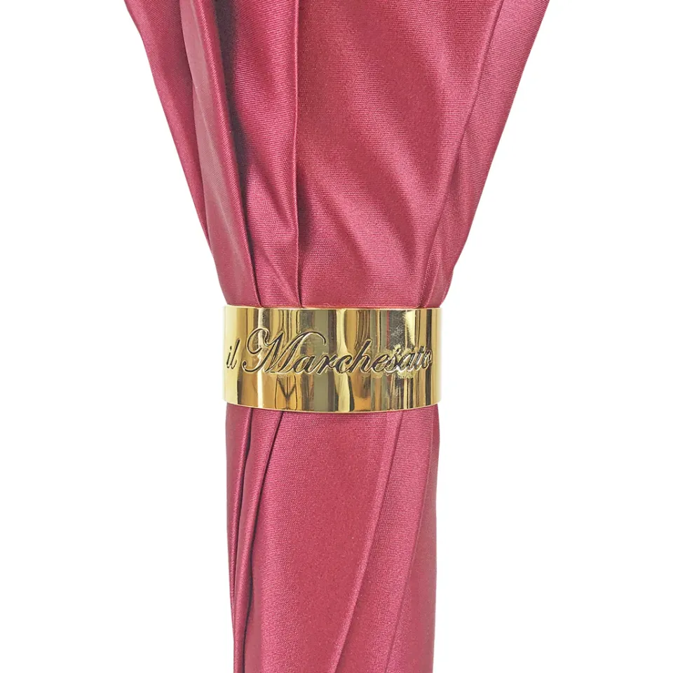Hot Il Marchesato Ombrello da donna classico con impugnatura di bambù
