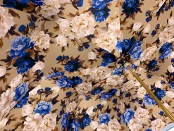 Outlet Il Marchesato Ombrello da donna rosso bellissimo con disegno pavone stampato Ombrello di lusso di alta qualità