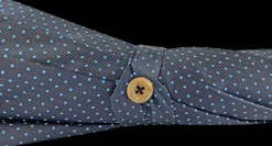 Discount Il Marchesato Ombrello da uomo classico a pois - Tessuto interno in raso bordeaux