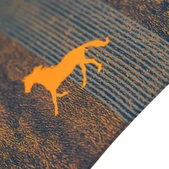 Online Il Marchesato Ombrello da uomo elegante con manico in pelle di struzzo arancione