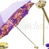 Discount Il Marchesato Ombrello di fiori lilla, stoffa doppia ombrelli delle donne alla moda