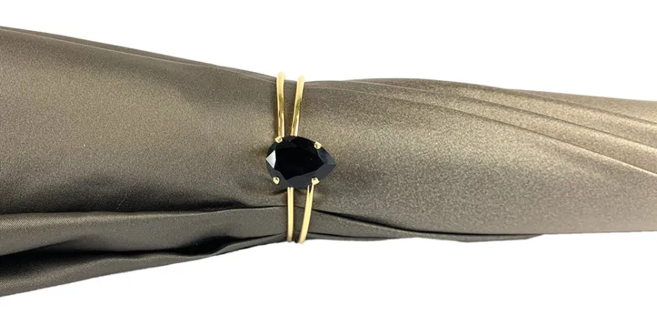 Clearance Il Marchesato Ombrello doppio tessuto in un fantastico colore cioccolato