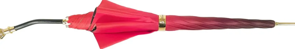 Clearance Il Marchesato Ombrello doppio tessuto rosso, nuova esclusiva papaveri