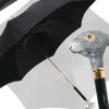 Fashion Il Marchesato Ombrello elegante Con Doppio Strato In Raso Nero