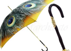 Best Il Marchesato Ombrello esclusivo pavone da donna giallo