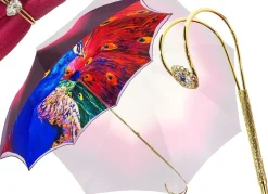 Sale Il Marchesato Ombrello Fantastico Con disegno Pavone - Il-Marchesato