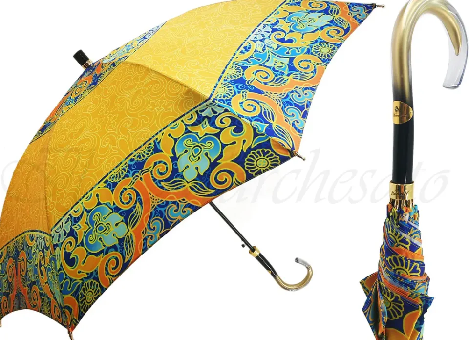 Hot Il Marchesato Ombrello giallo e blu - Luminoso
