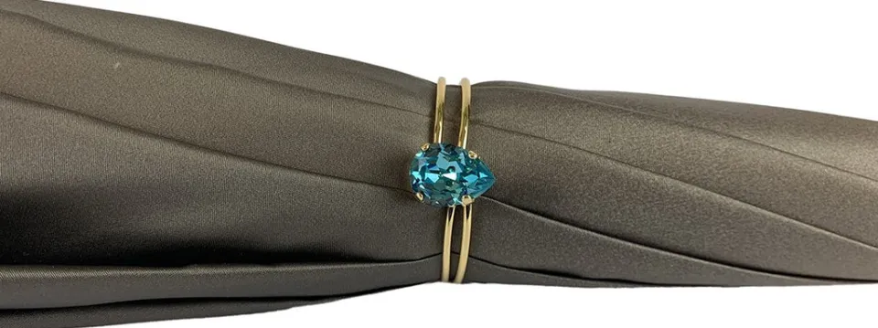 Discount Il Marchesato Ombrello gradiente color caffè - interno azzurro