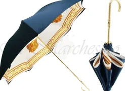 Clearance Il Marchesato Ombrello greca e petrolio - made in Italy