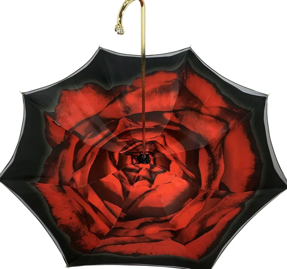 Best Il Marchesato Ombrello Meraviglioso Con Design Rosa Rossa