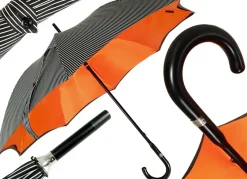 Outlet Il Marchesato Ombrello piantino da uomo in faggio verniciato - colore Arancione