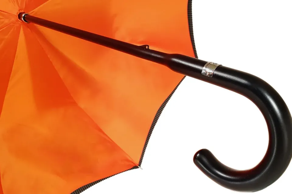 Outlet Il Marchesato Ombrello piantino da uomo in faggio verniciato - colore Arancione