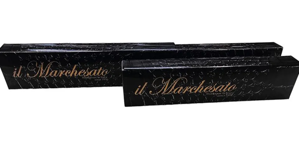Outlet Il Marchesato Ombrello piantino da uomo in faggio verniciato - colore Arancione
