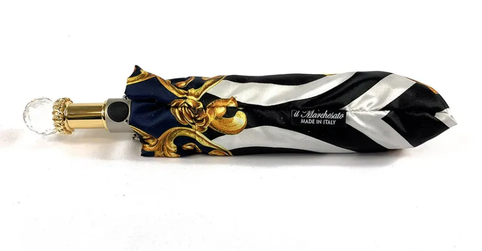Online Il Marchesato Ombrello pieghevole con cristallo Swarovski