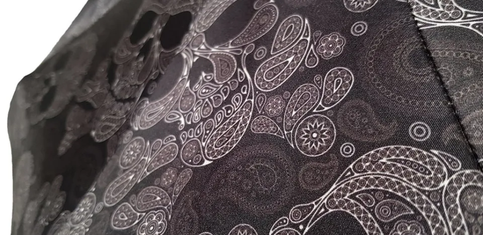 Outlet Il Marchesato Ombrello pieghevole con teschio placcato argento925 e Swarovski