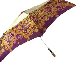 Clearance Il Marchesato Ombrello pieghevole da donna crema e magenta