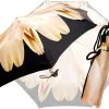 New Il Marchesato Ombrello pieghevole da donna Lotus con manico in anatra nera Mini ombrelli fatti a mano