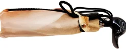 New Il Marchesato Ombrello pieghevole da donna Lotus con manico in anatra nera Mini ombrelli fatti a mano