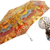 Outlet Il Marchesato Ombrello pieghevole da donna mosaico con Re Bizantino