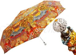 Outlet Il Marchesato Ombrello pieghevole da donna mosaico con Re Bizantino